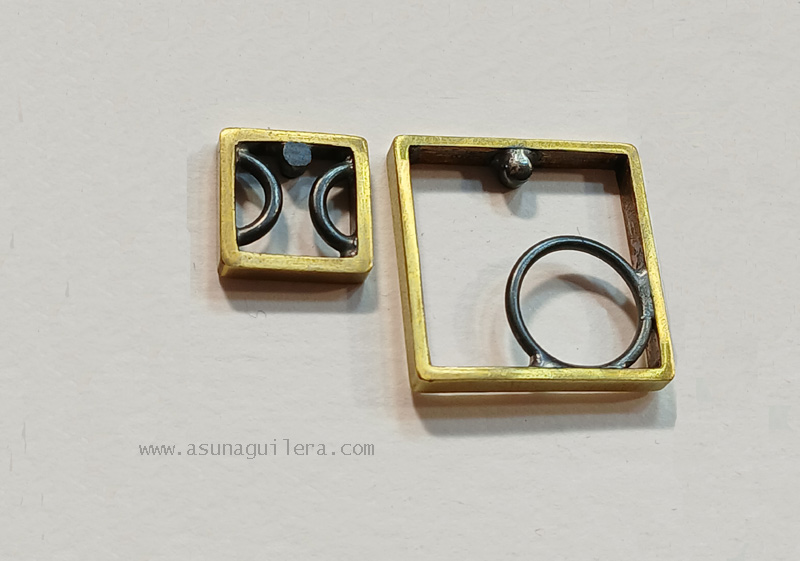 Pendientes GEOMETRÍAS Plata de Ley & Latón